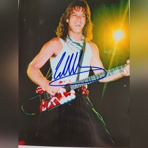 Eddie Van Halen signed photo